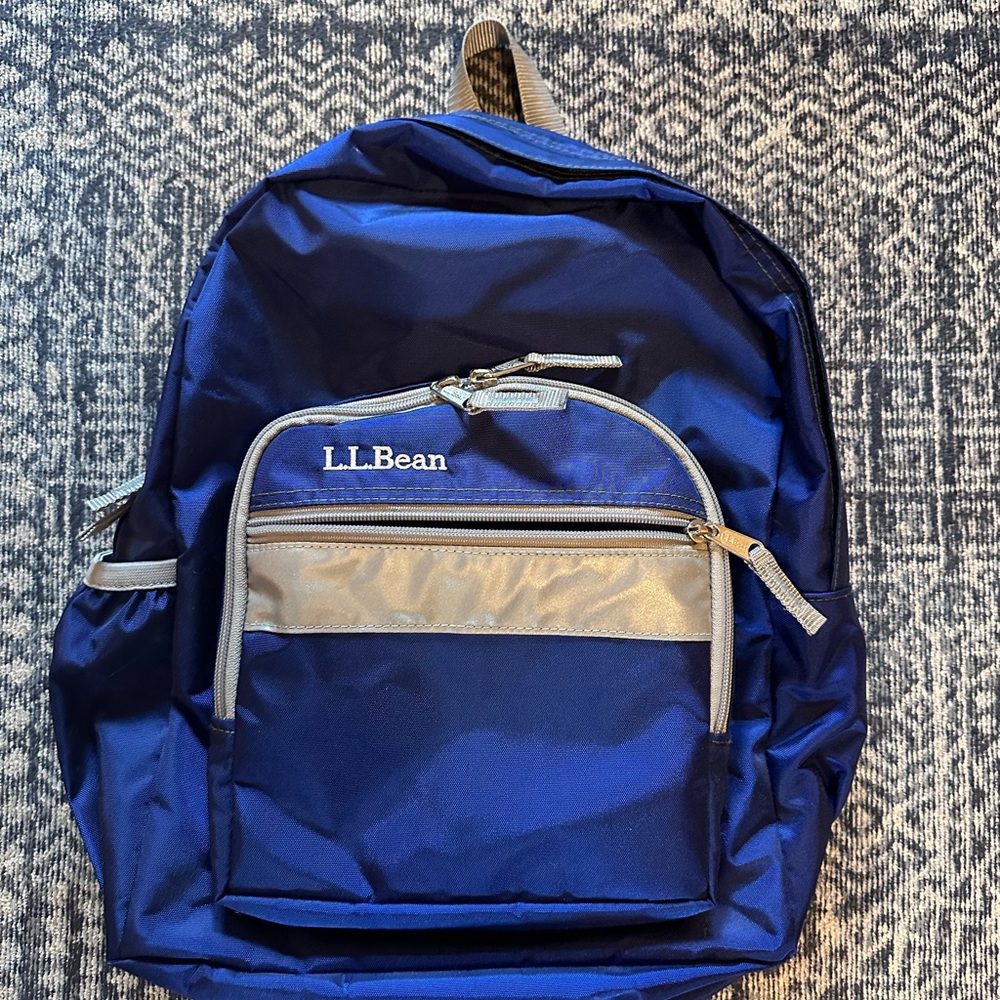 L.L. Bean Blue Original Kids Backpack